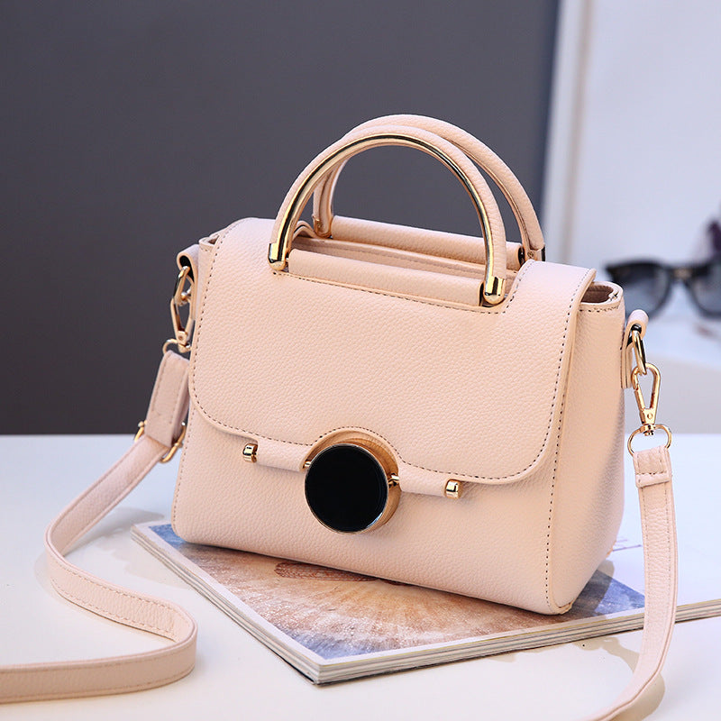 Korean-Style Lock Buckle Women’s Handbag