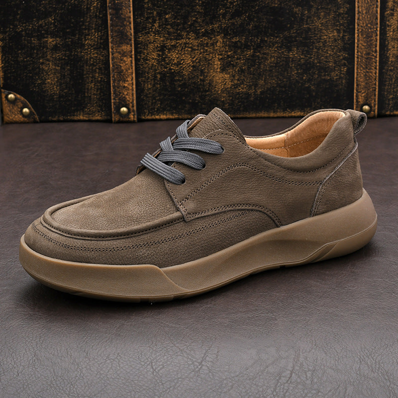 Men's Spring Leather Shoes: Business/Casual, Comfortable.