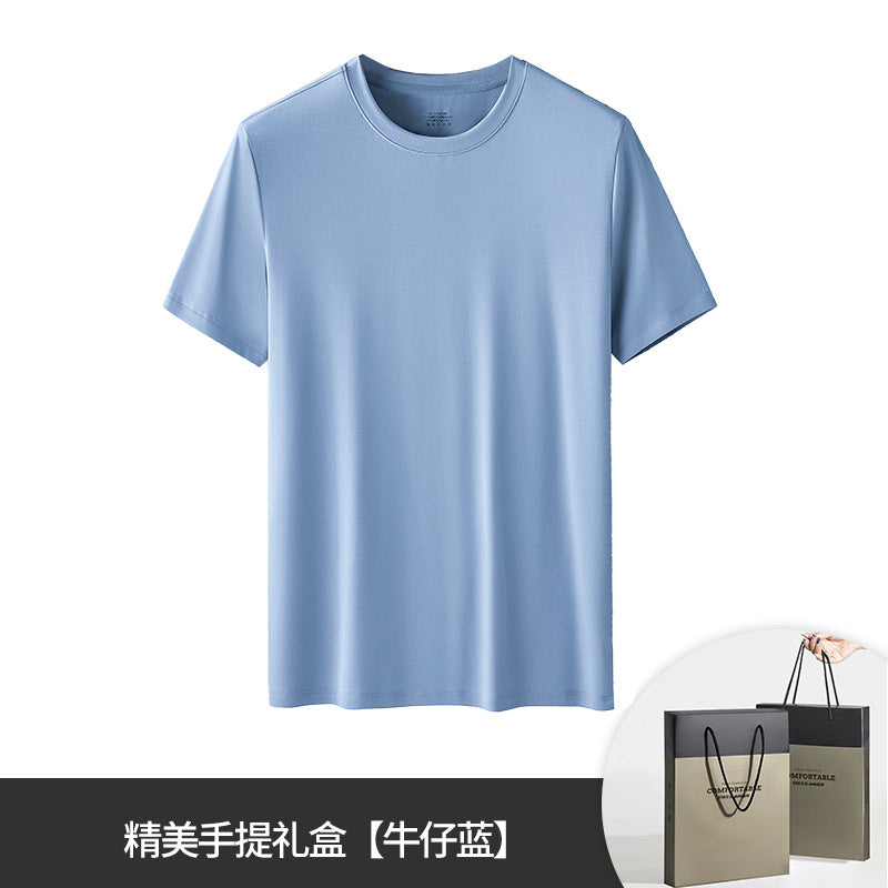 Men's 80s Double-Sided Modal Crewneck T-Shirt