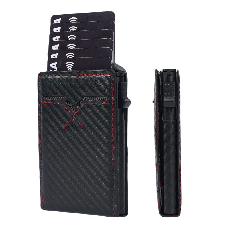 Magnetic Leather Wallet & Card Holder RFID Secure