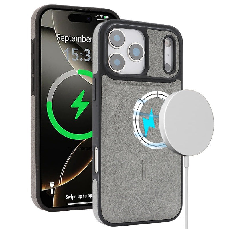 Mag Flock Tri-Fold Series Wireless Charging & Card Wallet Case for iPhone 17