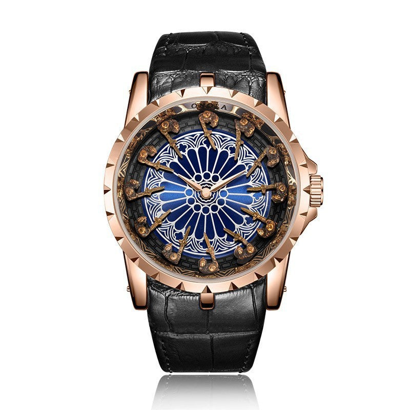 Vintage Skeleton Mechanical Automatic Machine Watch