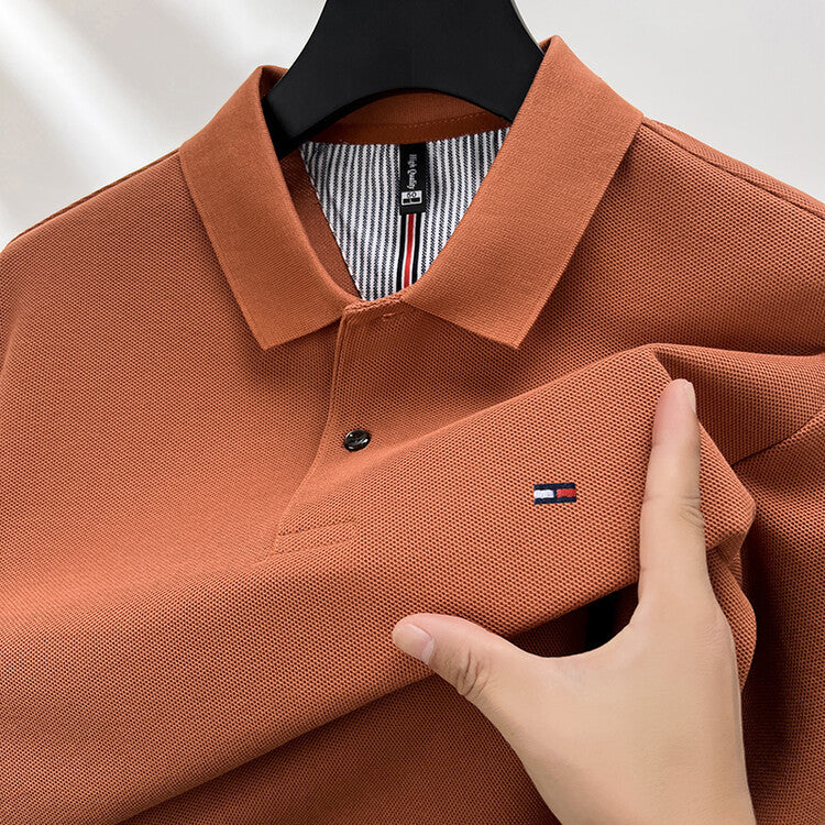 Men’s Business Casual Cotton Long-Sleeve Shirt