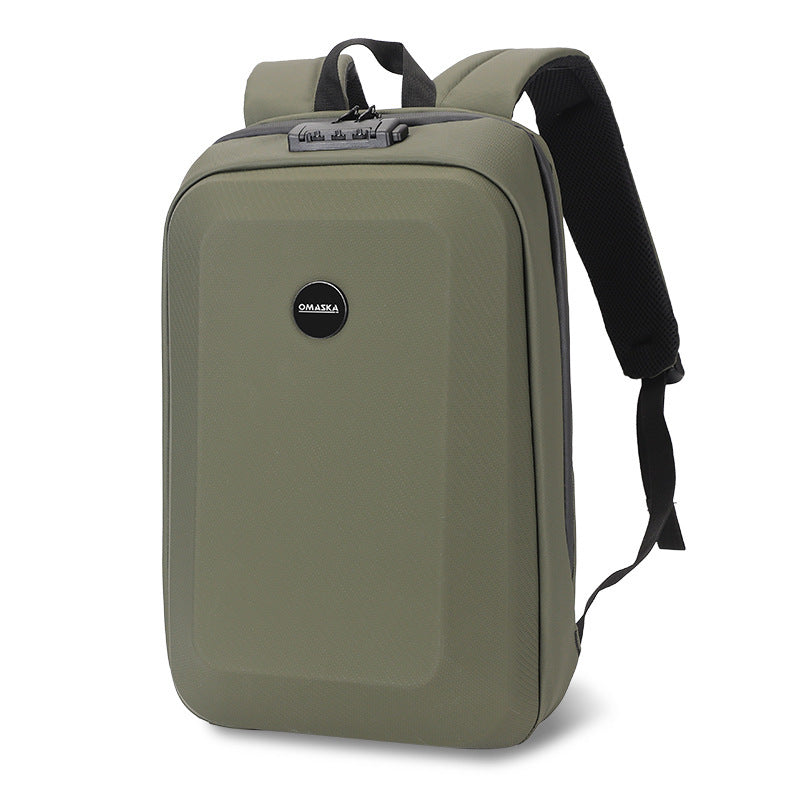 Men's Hard Shell Backpack - Business Casual Commuter Computer Bag