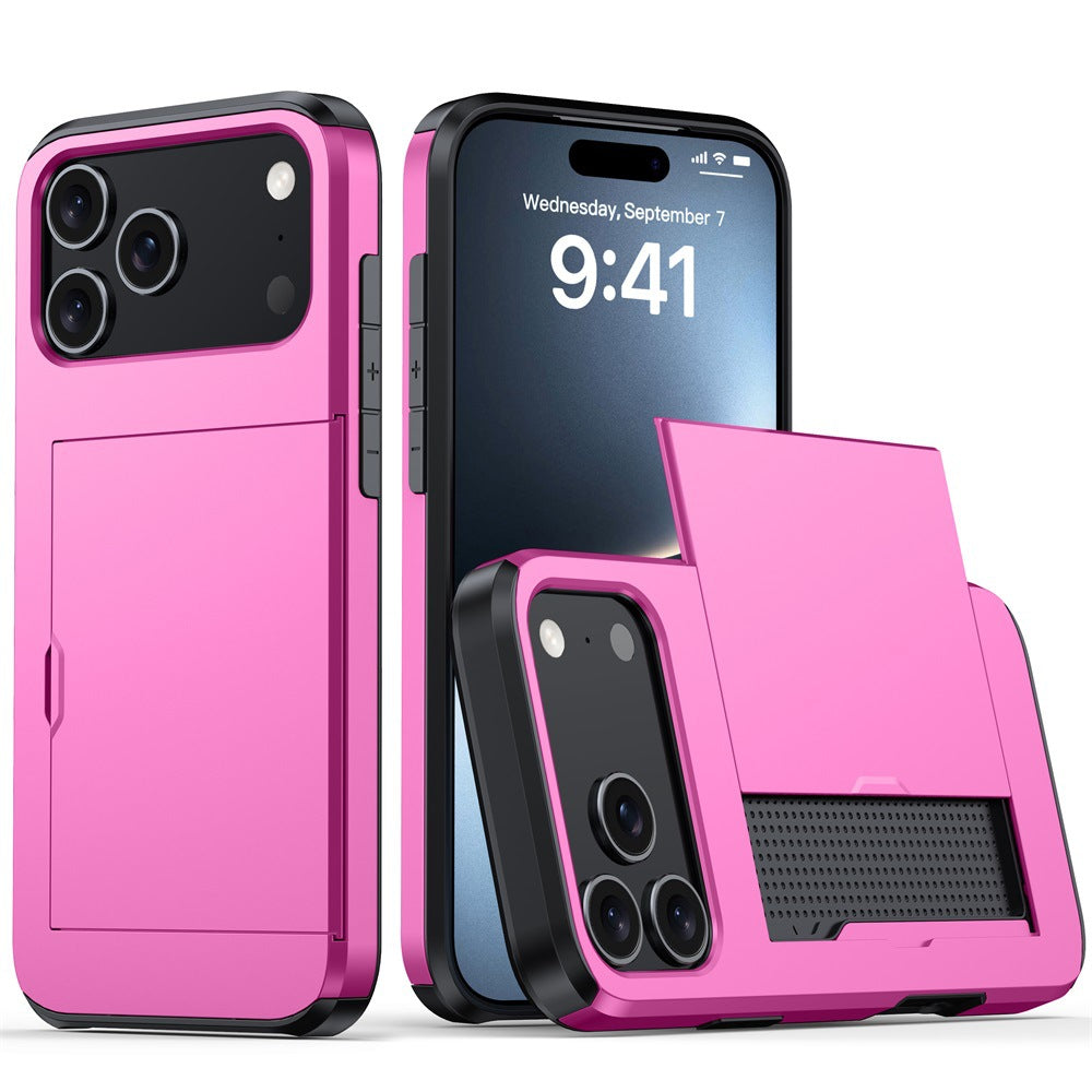 2-in-1 Anti-Drop Wallet Case for iPhone 17 / iPhone 16 / iPhone 15 Pro