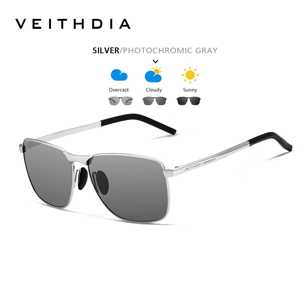 Laser-Engraved Polarized Mens Sunglasses UV Protection