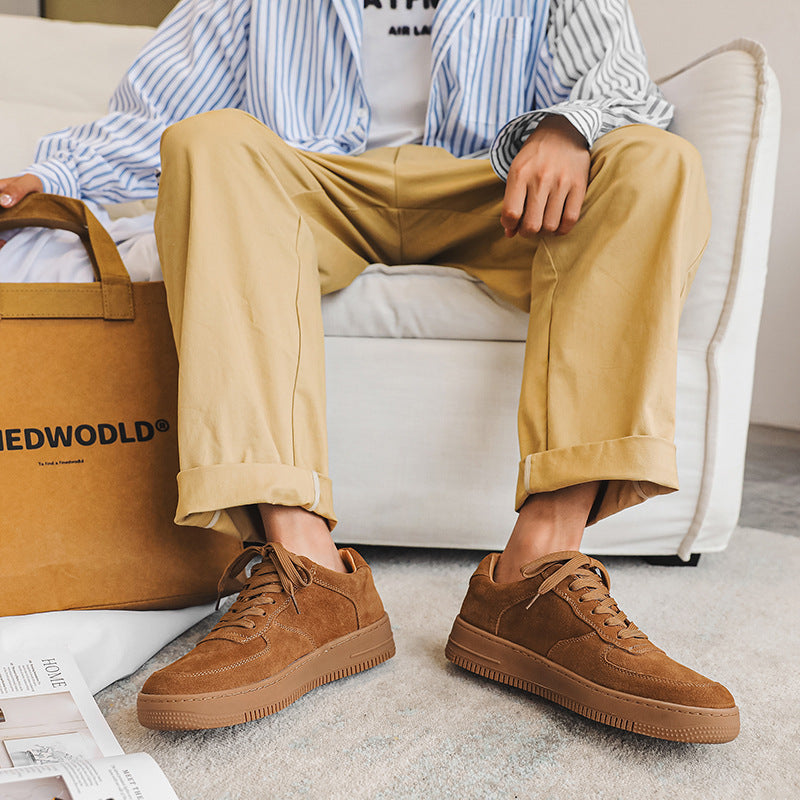 Force One Retro Suede Sneakers