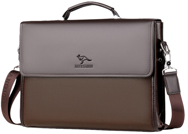 Genuine Leather Texture Shoulder Bag