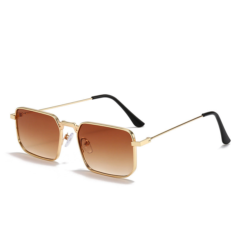 Square frame fashion metal sunglasses