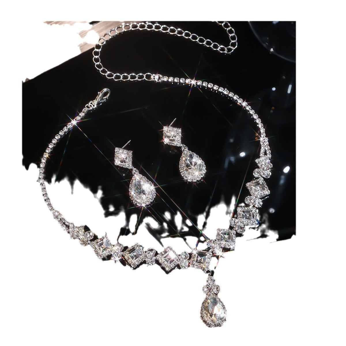 Luxury Water Drop Necklace & Earrings Edition