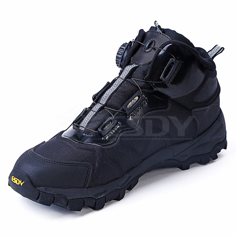 Men's Quick-Lock Mid-Top Outdoor Hiking Shoes