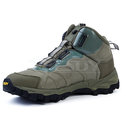 Men's Quick-Lock Mid-Top Outdoor Hiking Shoes