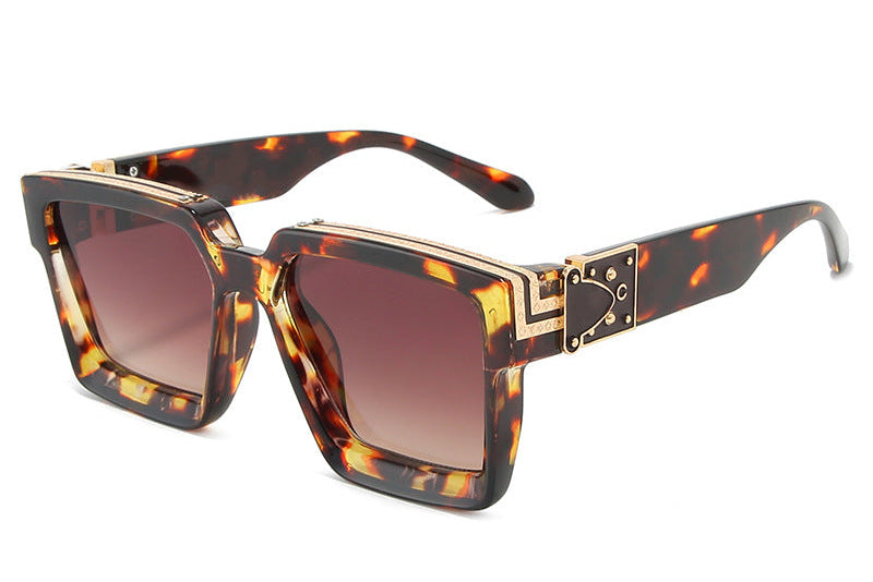 Cross-border new European and American square sunglasses