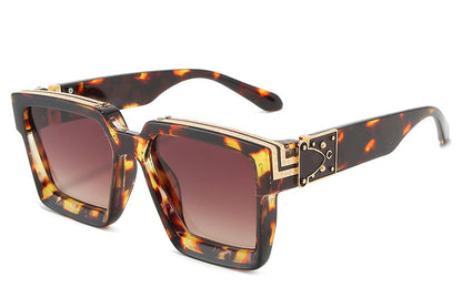 Cross-border new European and American square sunglasses