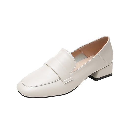Xinda Heritage Square-Toe Elevé Loafers