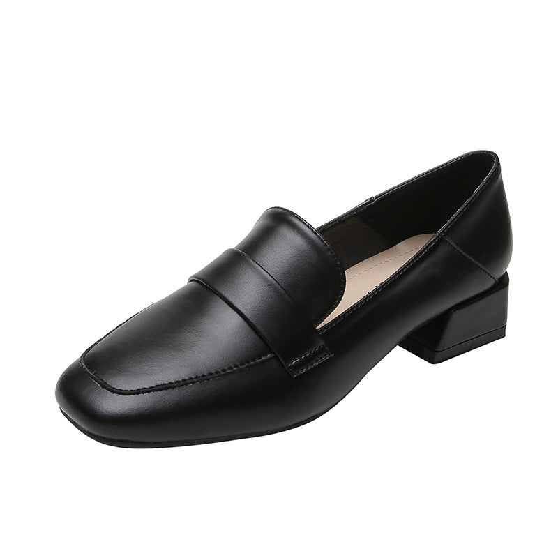 Xinda Heritage Square-Toe Elevé Loafers