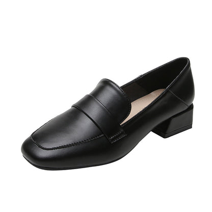 Xinda Heritage Square-Toe Elevé Loafers