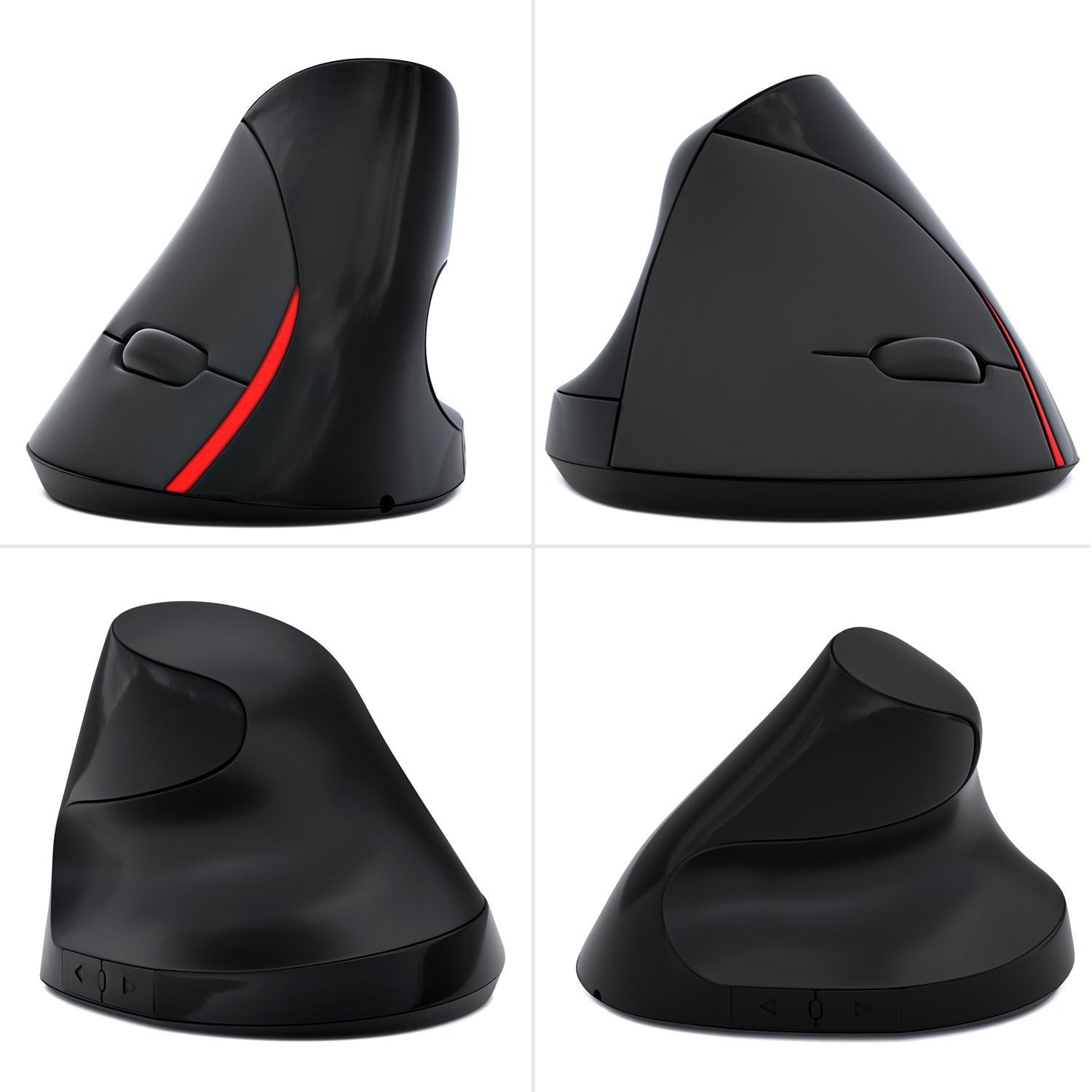 A889 Wireless Rechargeable Mouse Power Saving 2.4G 2400dpi Wireless Charging Vertical Healthy Mouse Spot