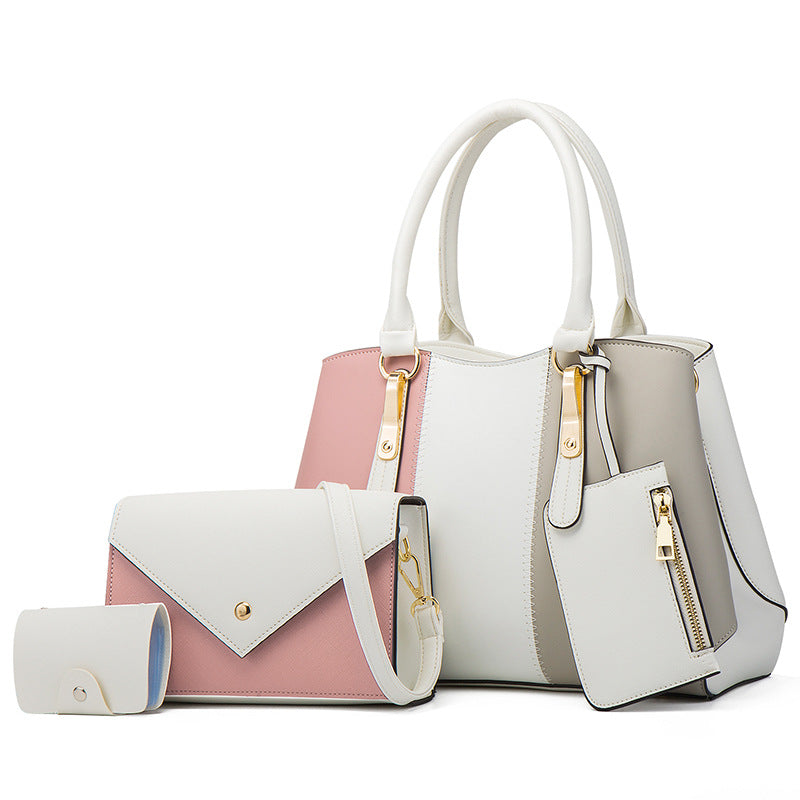Elegance Mix 4-Piece Contrast Women’s Bag Set
