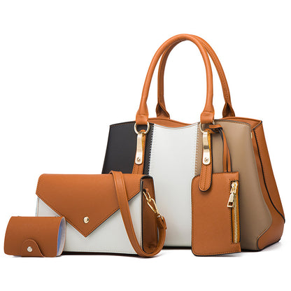 Elegance Mix 4-Piece Contrast Women’s Bag Set