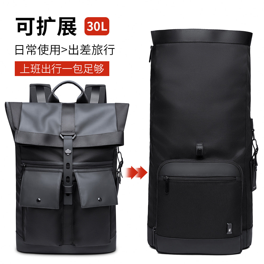 BANGE casual large-capacity backpack Japanese and Korean trend shoulder business travel backpack backpack wear-wearing