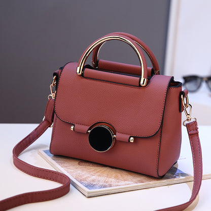 Korean-Style Lock Buckle Women’s Handbag