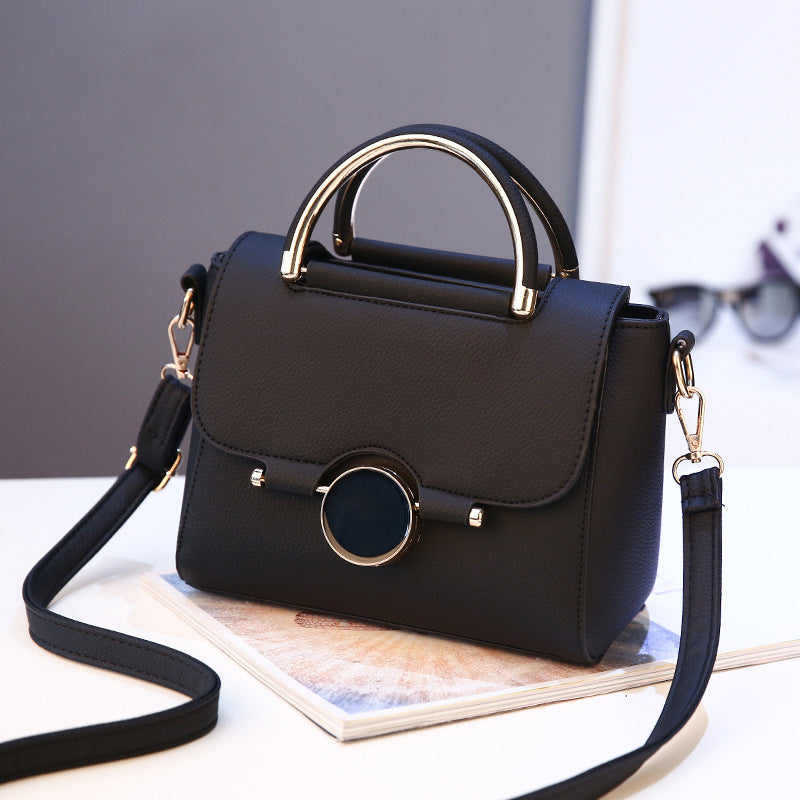 Korean-Style Lock Buckle Women’s Handbag