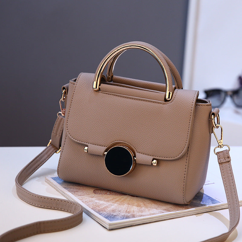 Korean-Style Lock Buckle Women’s Handbag