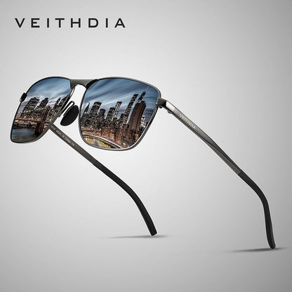 Laser-Engraved Polarized Mens Sunglasses  UV Protection