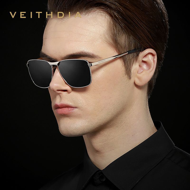 Laser-Engraved Polarized Mens Sunglasses  UV Protection
