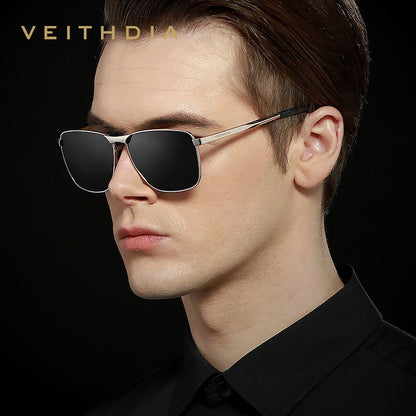 Laser-Engraved Polarized Mens Sunglasses  UV Protection