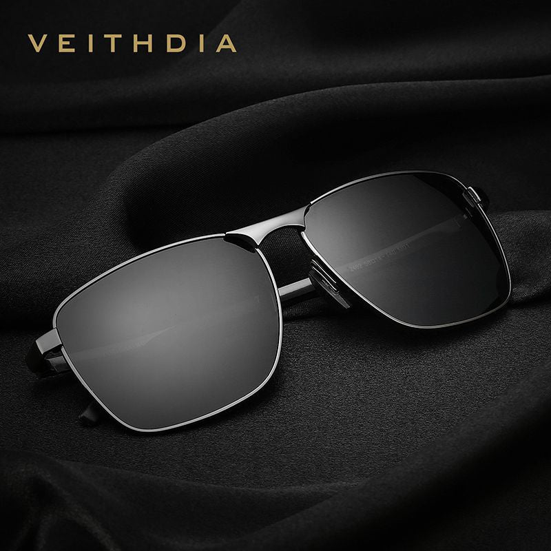 Laser-Engraved Polarized Mens Sunglasses  UV Protection