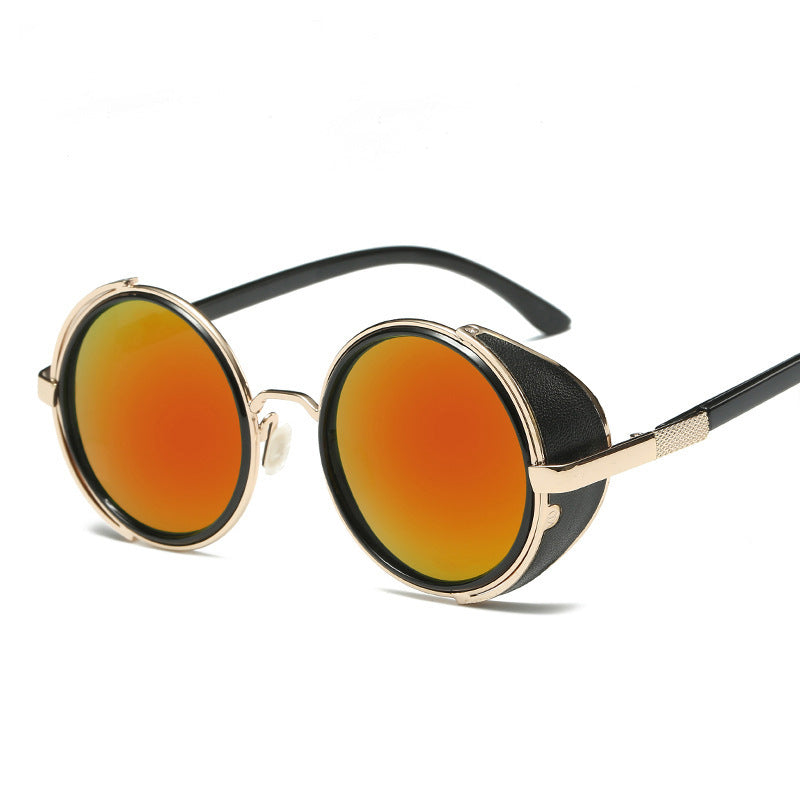 New vintage metal round sunshade sunglasses