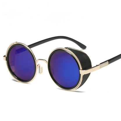New vintage metal round sunshade sunglasses
