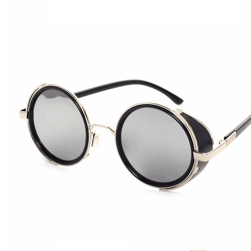 New vintage metal round sunshade sunglasses