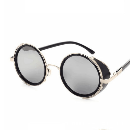New vintage metal round sunshade sunglasses