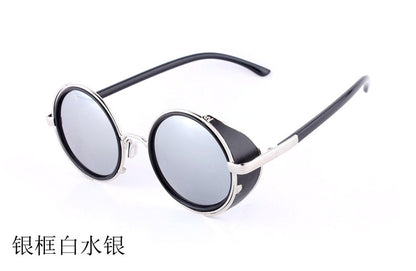 New vintage metal round sunshade sunglasses