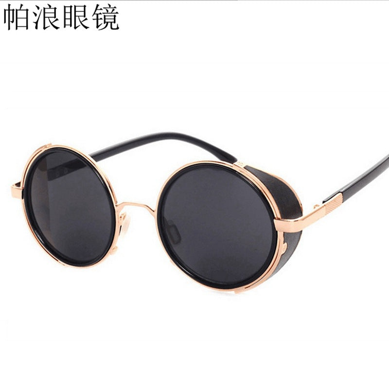 New vintage metal round sunshade sunglasses