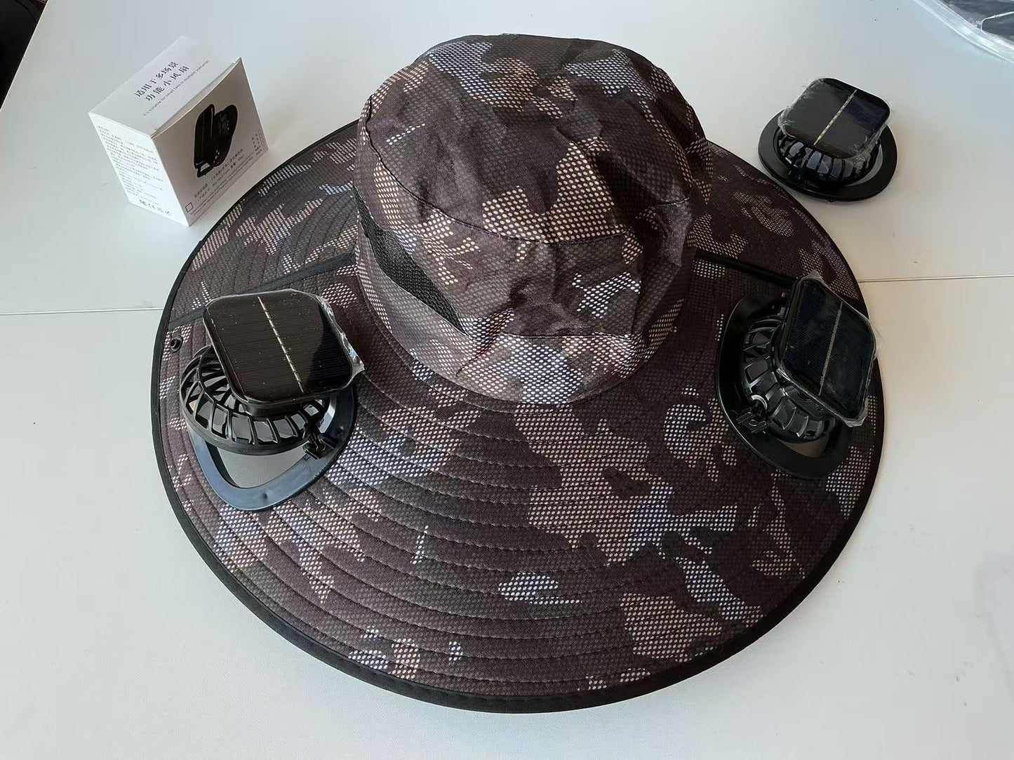 Solar Breeze Pro Solar USB Double Fan Cooling Hat