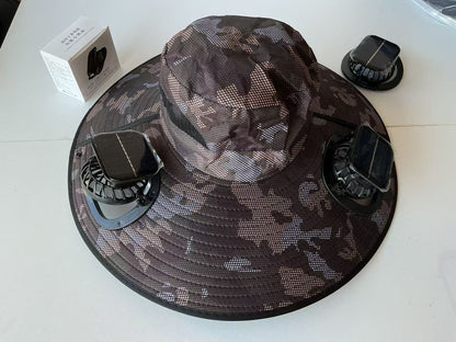 Solar Breeze Pro Solar USB Double Fan Cooling Hat