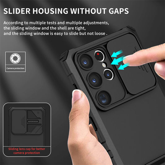 Protective Case with Kickstand – Compatible with Samsung
