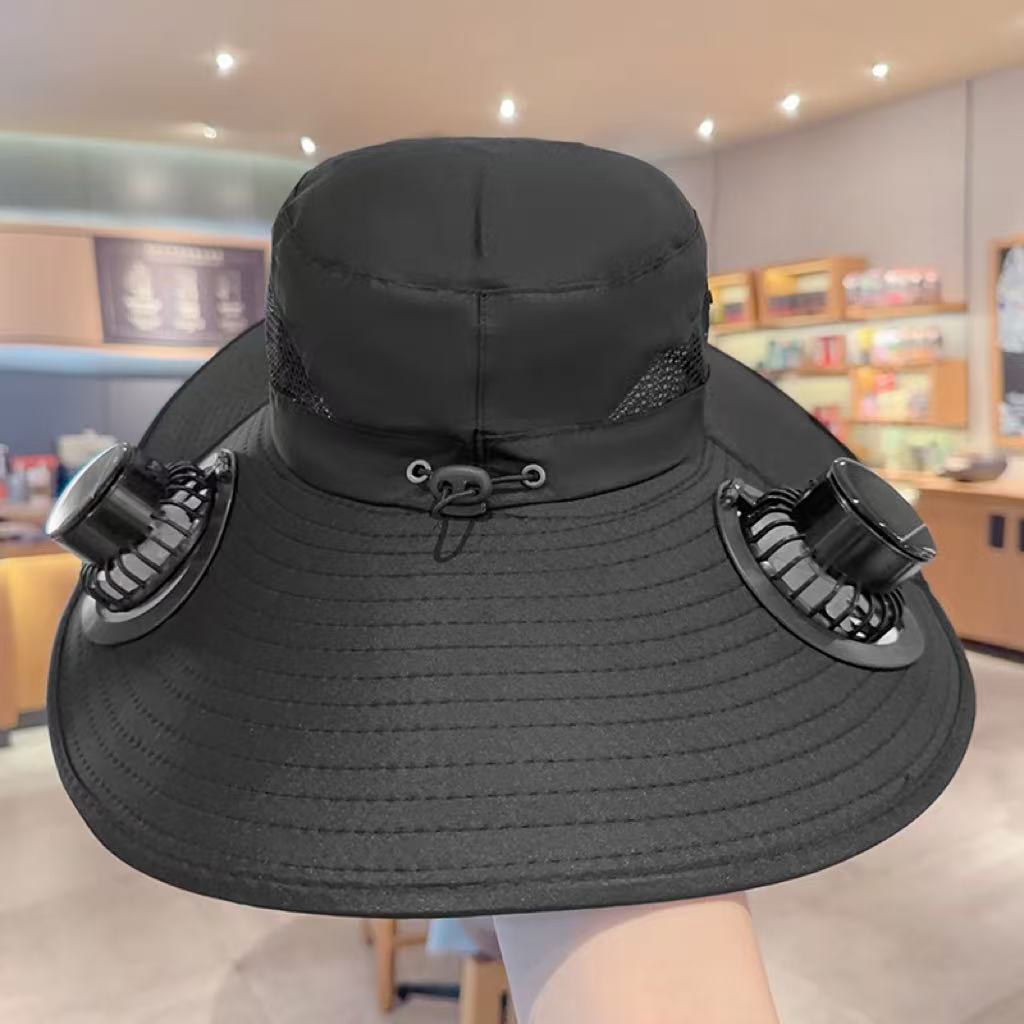 Solar Breeze Pro Solar USB Double Fan Cooling Hat
