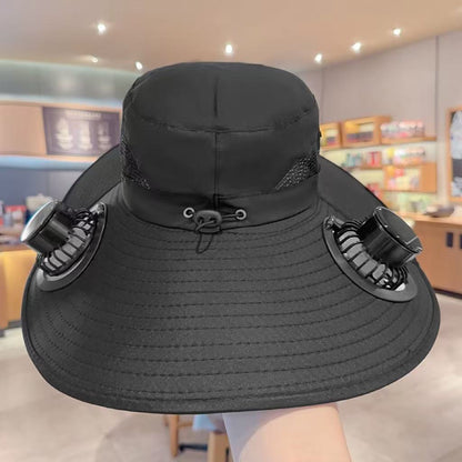 Solar Breeze Pro Solar USB Double Fan Cooling Hat