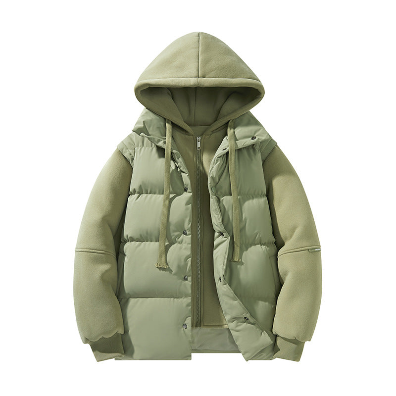 Winter New Couple Hooded Cotton Jacket