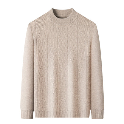 NORDWELL Diamond Jacquard Wool Cashmere Cardigan Men