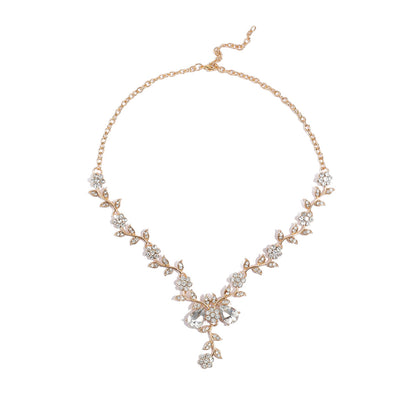 Elegant Floral Necklace & Earrings Edition