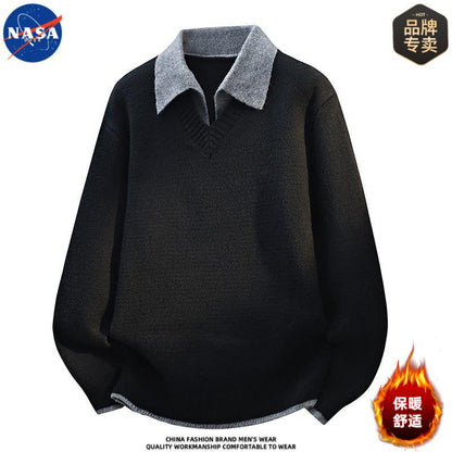 NASA Men's Two-Piece Knit Sweater