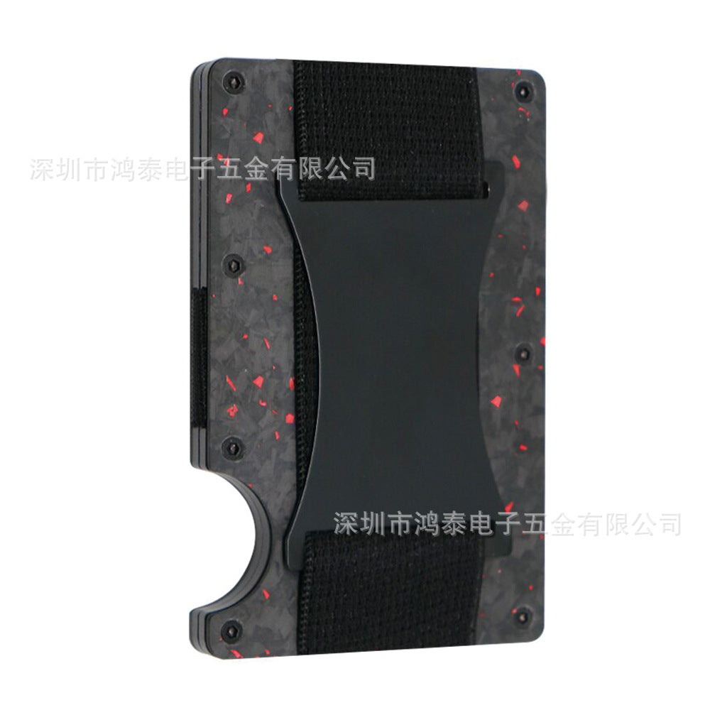 Carbon Fiber Metal Card Holder Wallet  RFID Anti-Theft
