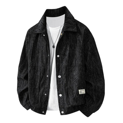 NASA Premium Tie-Dye Corduroy Casual Lapel Jacket