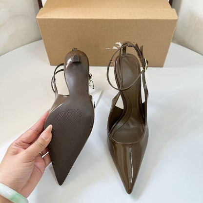Veloura Royale Hollow Stiletto Pointed Heel Sandals